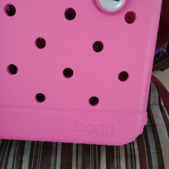❤️BOGG BITTY BAG PINK Waterproof Rubber Tote Purse + Clear Zip Wallet - Picture 2 of 7